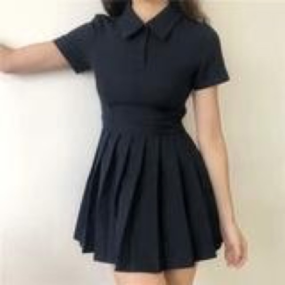Black tennis skirt dress